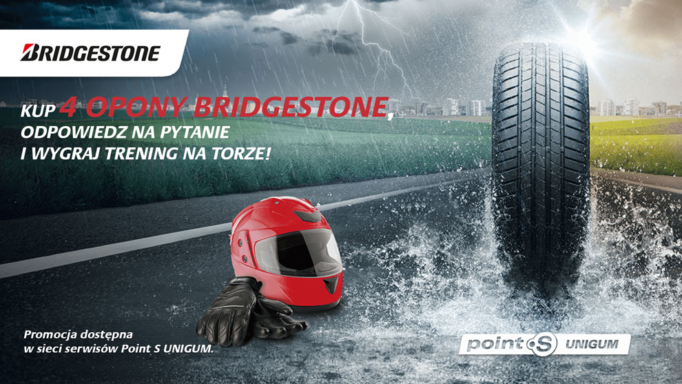 Wygraj trening na torze wyścigowym - promocja Bridgestone
