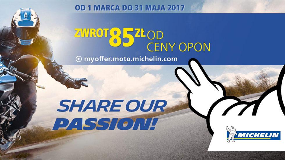 Opony motocyklowe Michelin - promocja - Share Our Passion