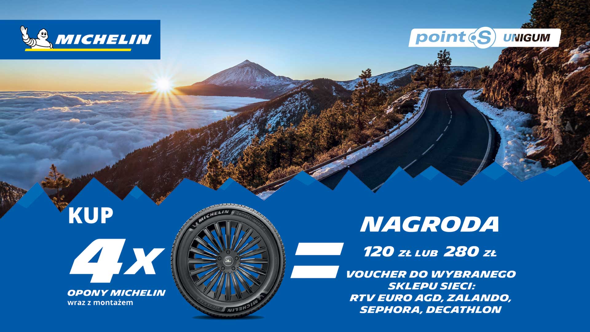 Do 280 zł za zakup nowych opon Michelin