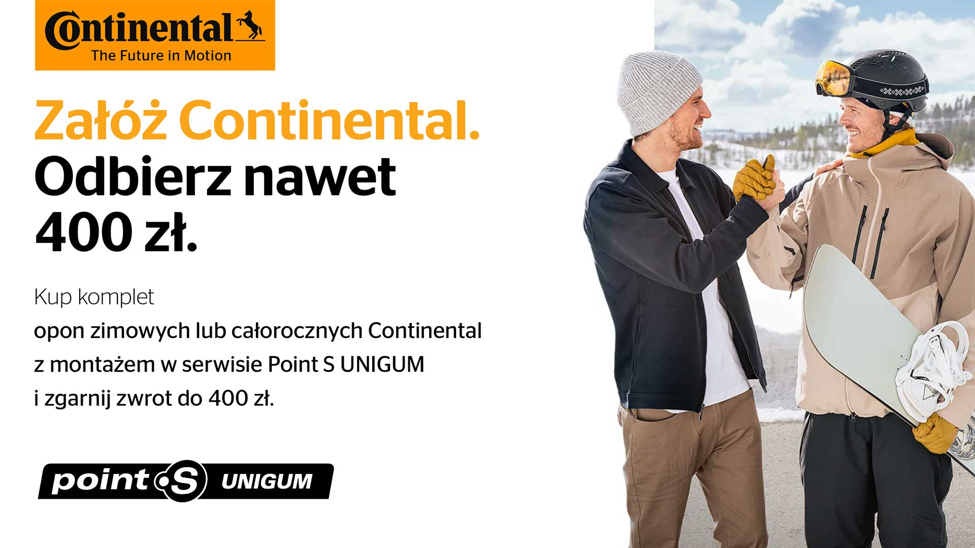 Zalóż Continental i odbierz nawet 400 zł