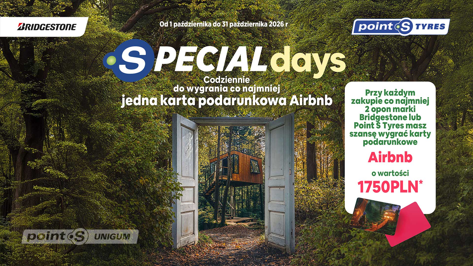 Special Days w Point S UNIGUM, kup opony i wygraj nagrodę